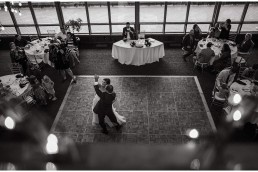 First Dance at fall wedding in Crest Center & Pavilion in Asheville, NC by cristian daily photoraphy